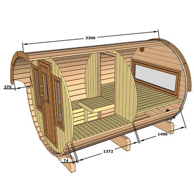 Camping tonneaux maison panneaux ossature bois (1)